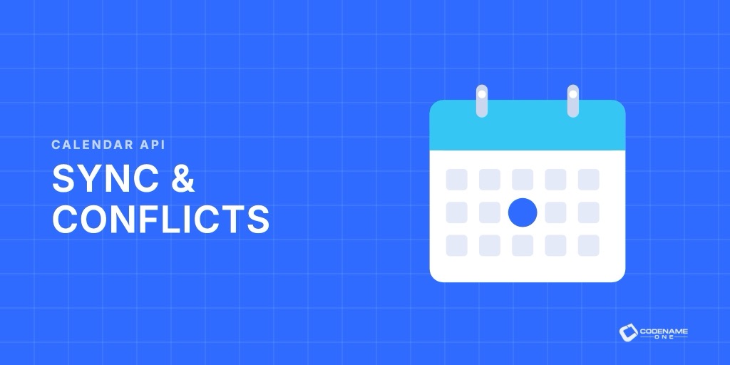 Calendar API with local and cloud synchronization